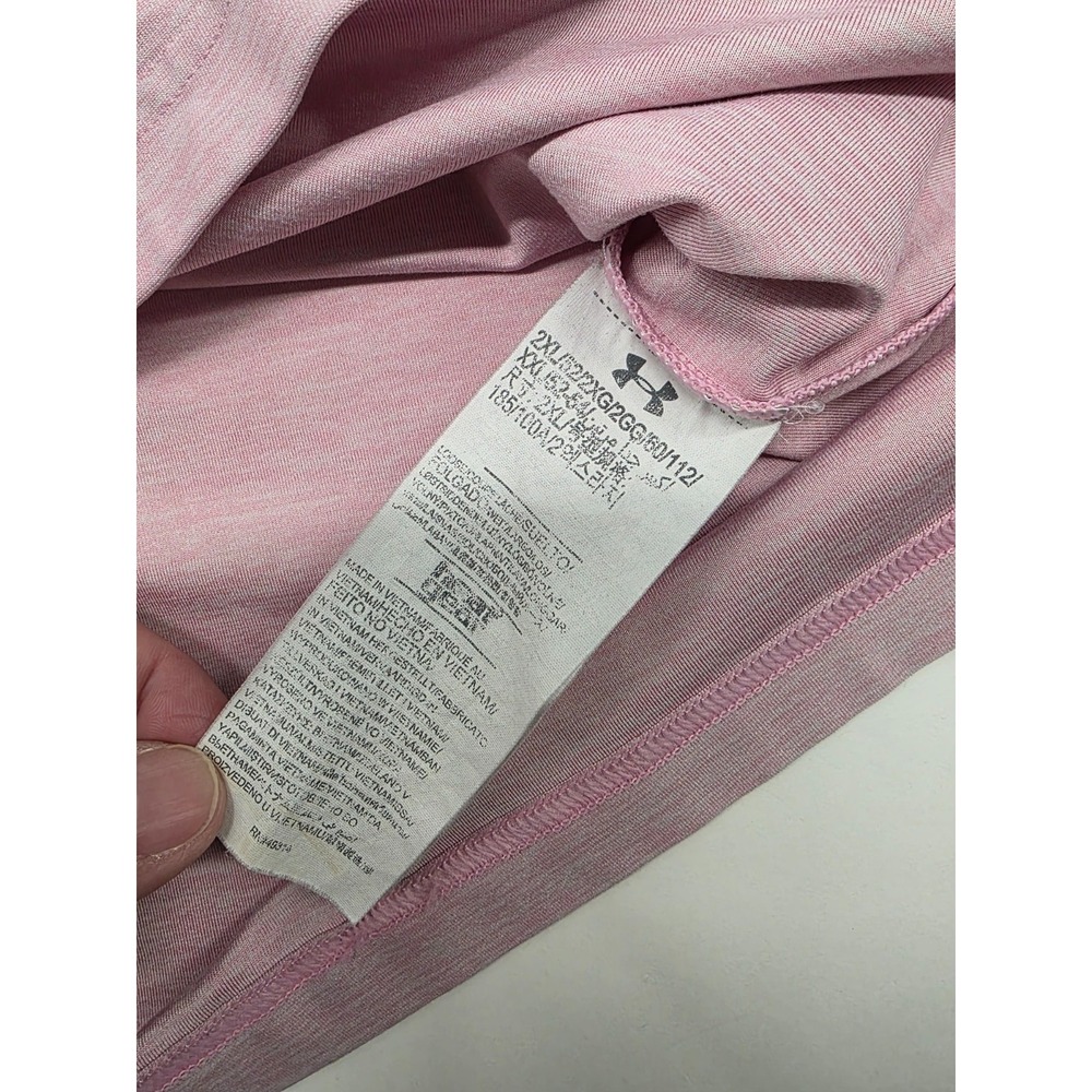 Pine Ridge Golf Under Armour Loose Heatgear Pink Polo Men's Shirt - 2XL - Picture 6 of 9